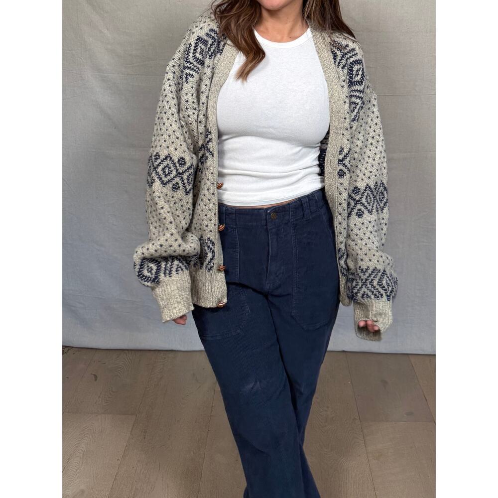 Vintage Wool American Eagle Patterned Cardigan - image 8